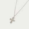 Ketten En Route Jewelry | Mini Cross Pendant Kette In Silver