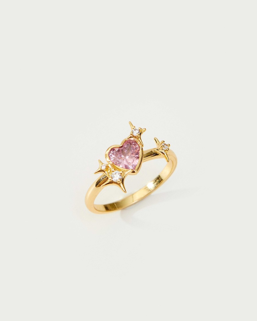 Ringe En Route Jewelry | Sparkle Heart Ring In Gold