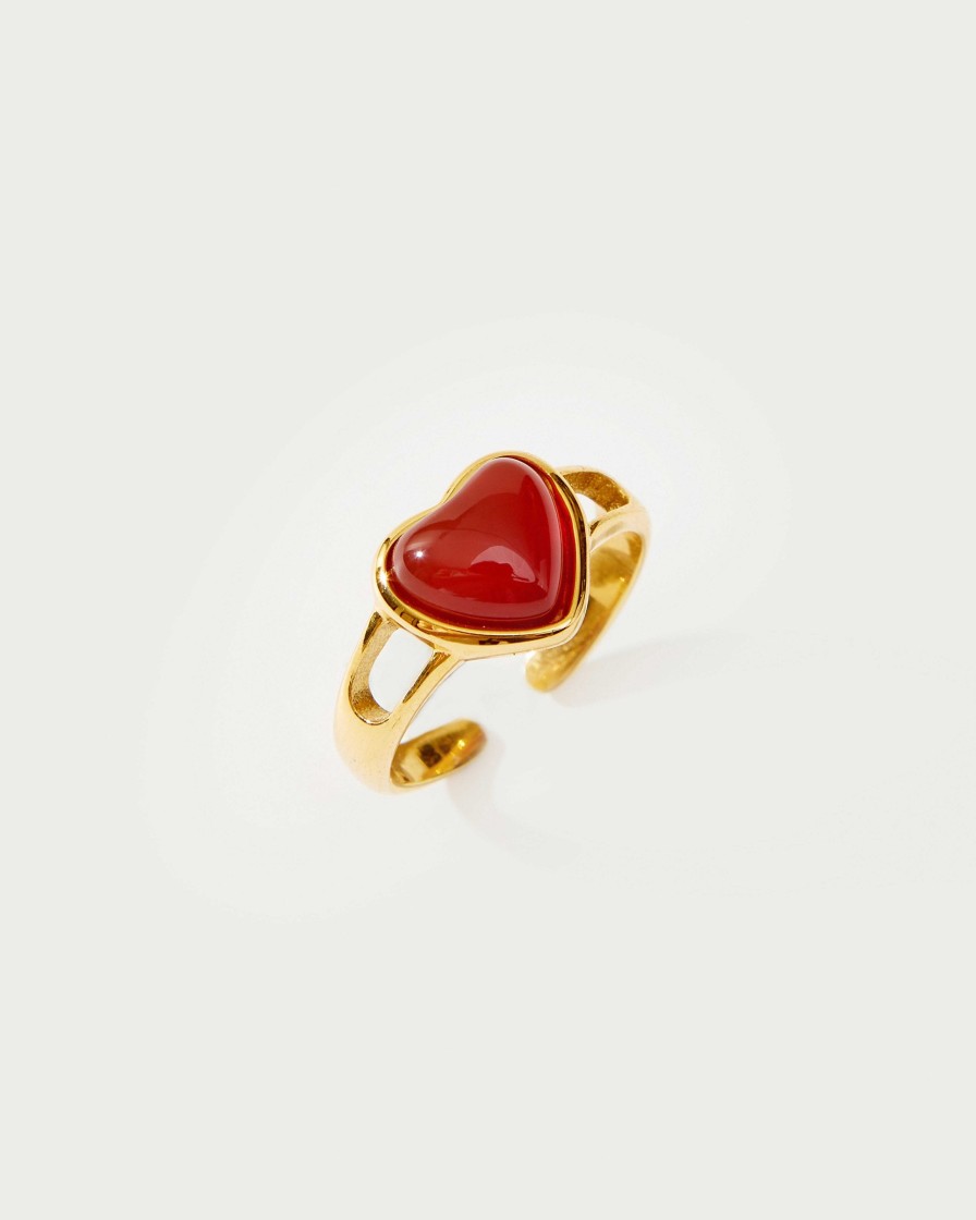 Ringe En Route Jewelry | Karneol Herz Ring