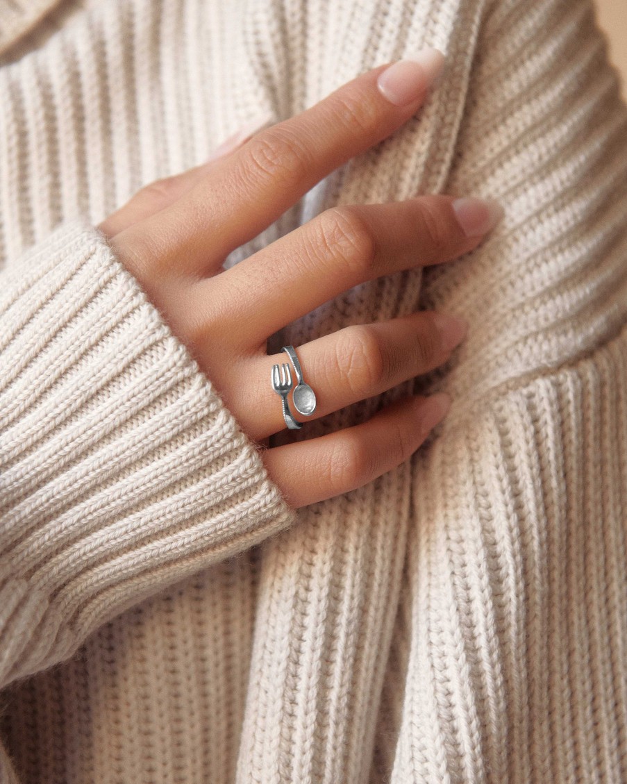 Ringe En Route Jewelry | Foodie Patootie Ring In Silver