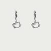 Ohrringe En Route Jewelry | Kitty Hoop Earrings In Silver