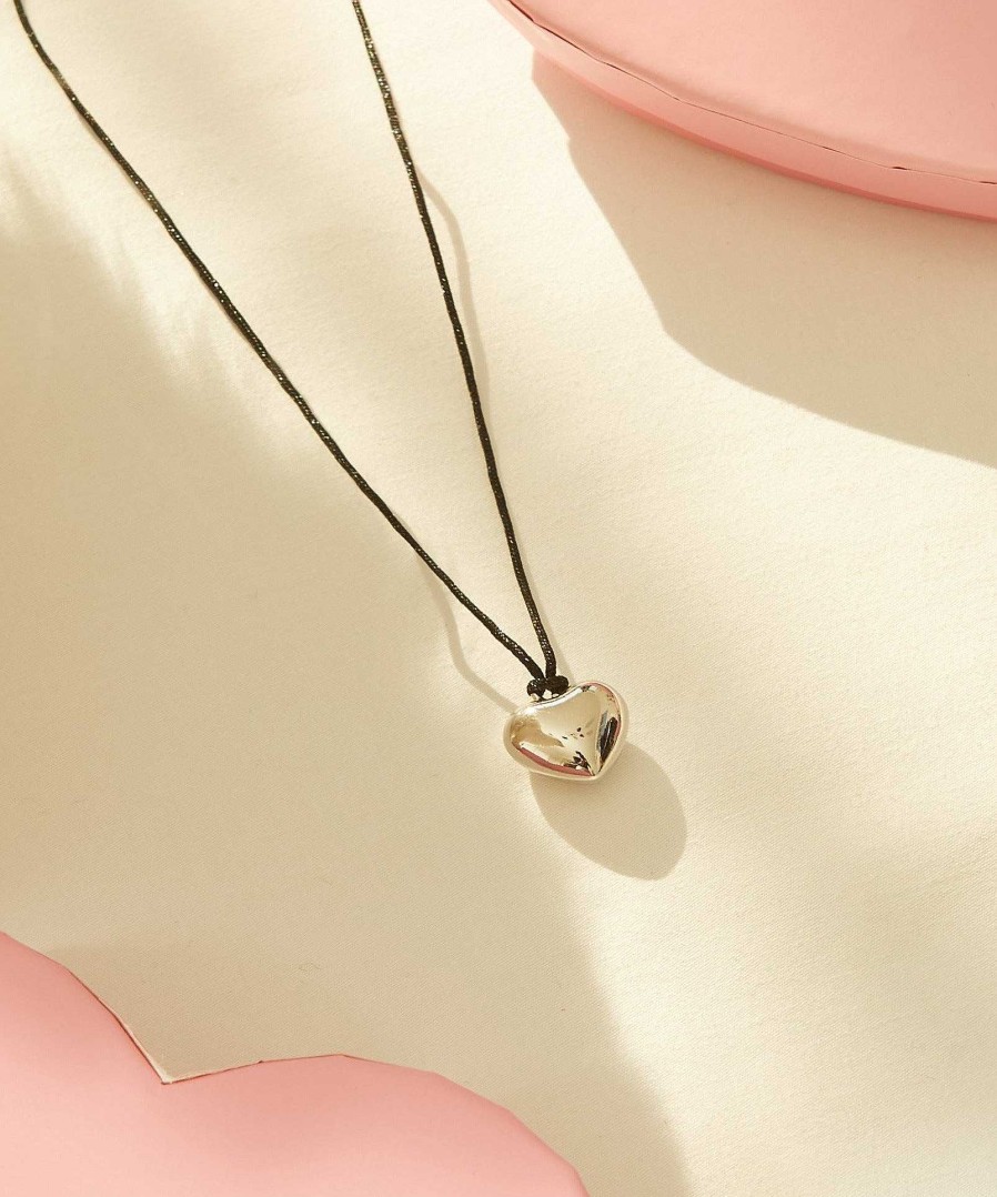 Ketten En Route Jewelry | Heart Cord Kette