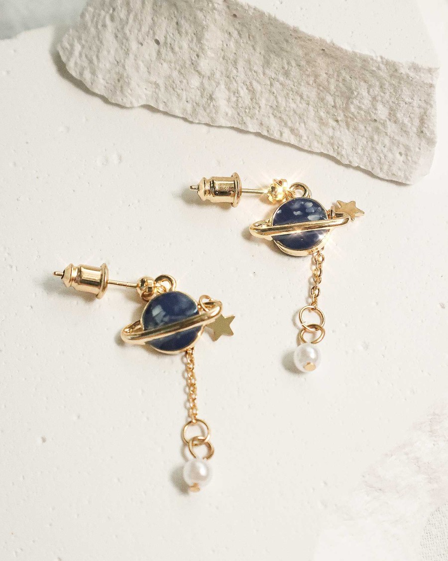 Ohrringe En Route Jewelry | Blue Saturn Ohrringe