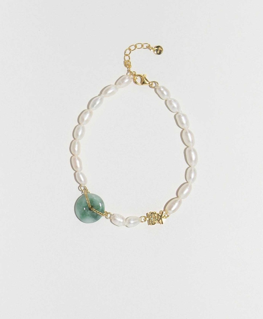 Armband & Fu Kettchen En Route Jewelry | Jade Love Pearl Armband