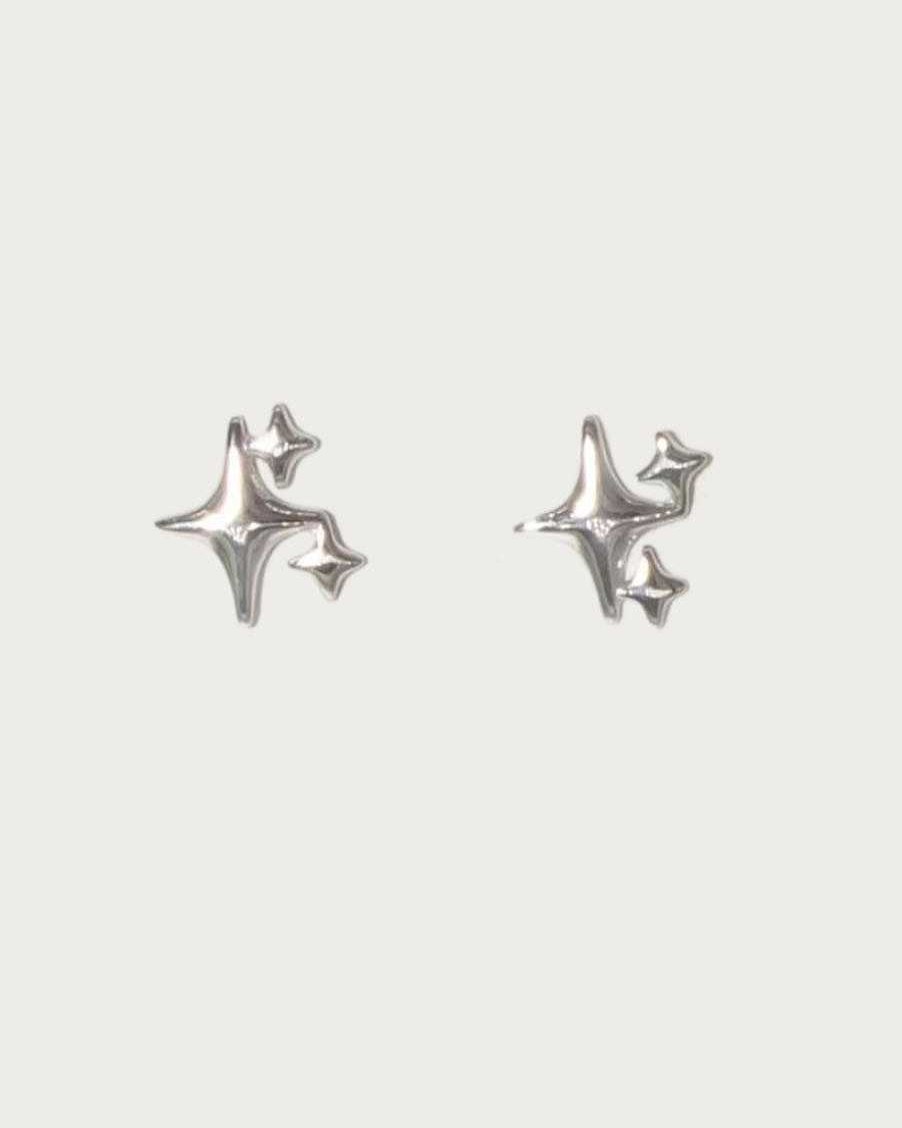 Ohrringe En Route Jewelry | Sparkle Stud Ohrringe In Silver