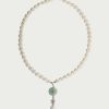 Ketten En Route Jewelry | Silver Jade Pearl Halskette