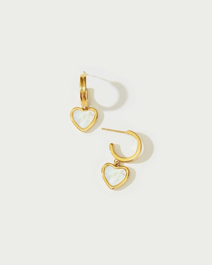 Ohrringe En Route Jewelry | Pearlescent Heart Ohrringe