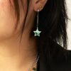 Ohrringe En Route Jewelry | Star & Moon Dangly Earrings In Silver