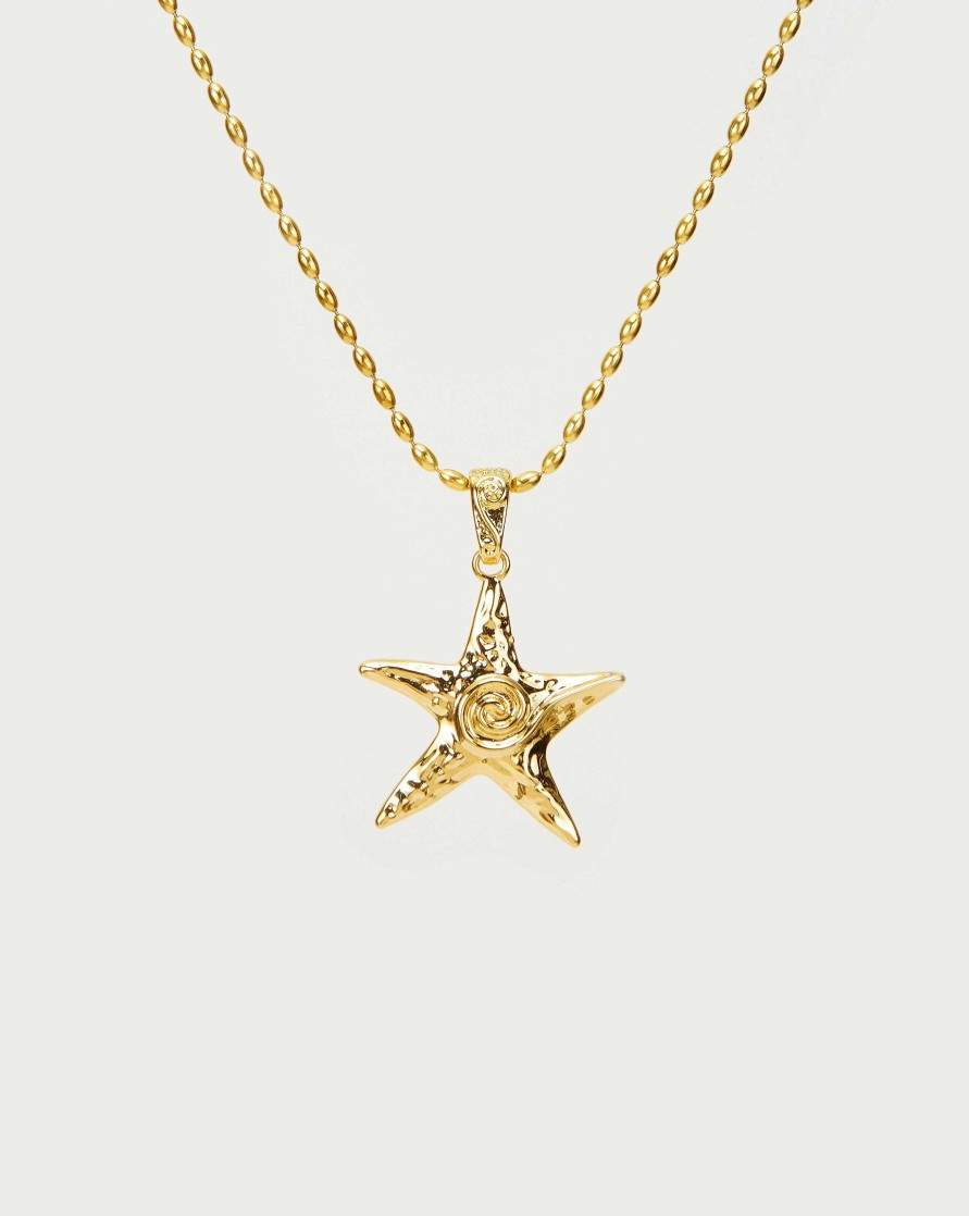 Ketten En Route Jewelry | Gold Starfish Kette