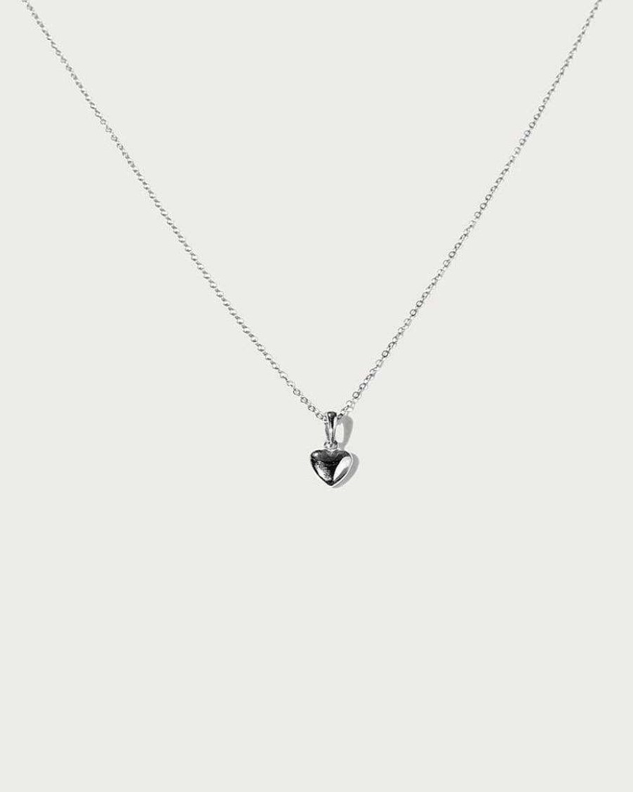 Ketten En Route Jewelry | Audrey Heart Kette In Silver