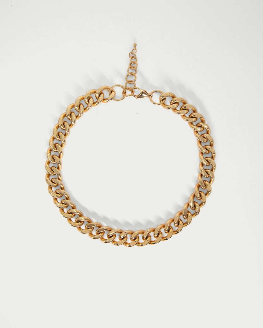 Ketten En Route Jewelry | Gold Chunky Kette Halskette