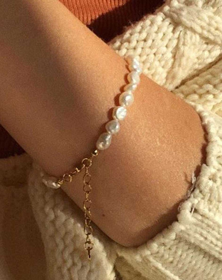 Armband & Fu Kettchen En Route Jewelry | Baroque Pearl Armband