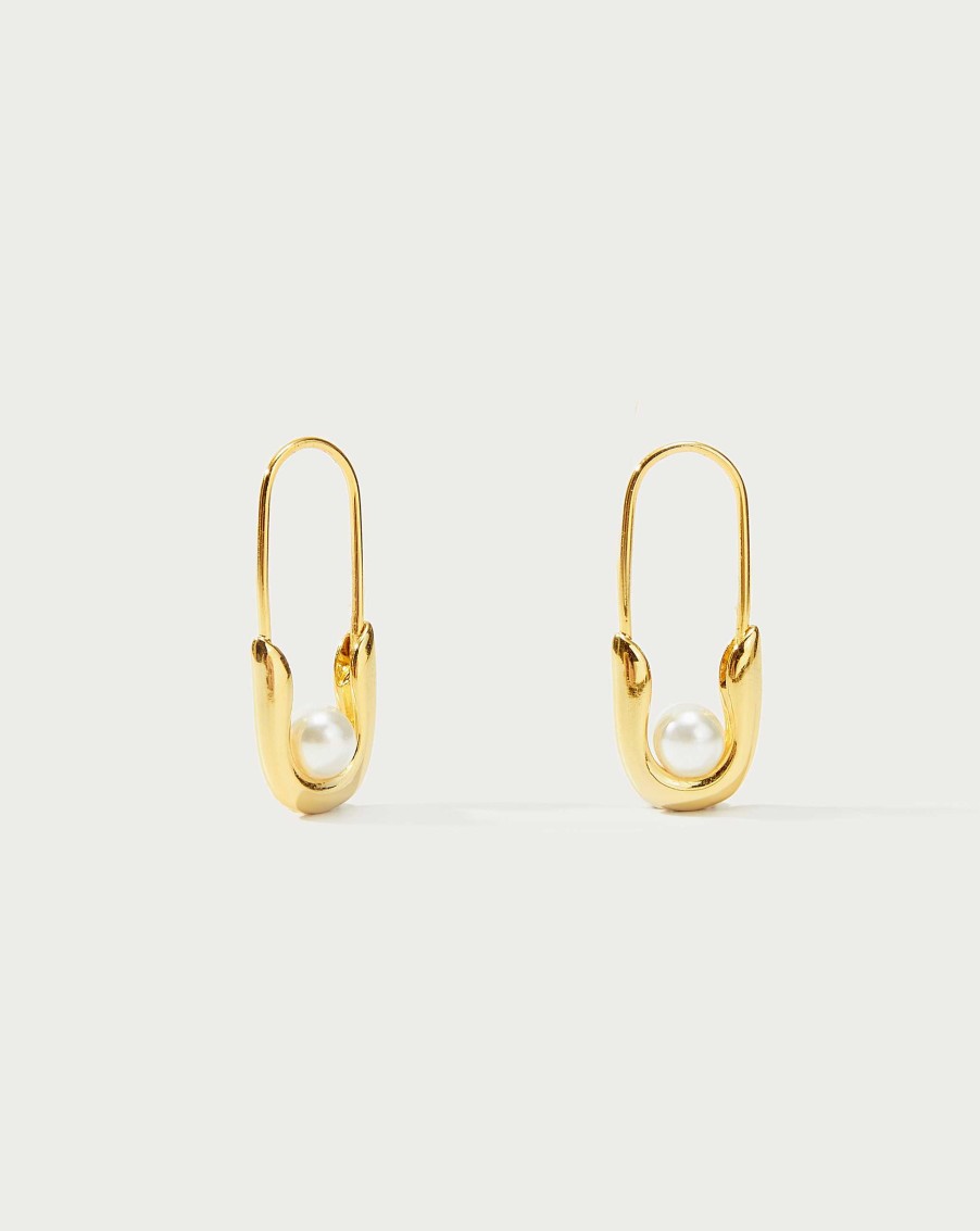 Ohrringe En Route Jewelry | Petite Safety Pin Earrings