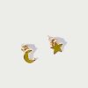 Ohrringe En Route Jewelry | Star & Moon Stud Ohrringe