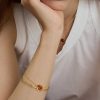 Armband & Fu Kettchen En Route Jewelry | Carnelian Stone Heart Armband