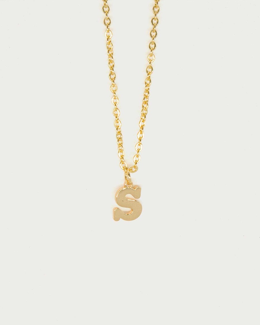 Ketten En Route Jewelry | The Customized Single Initial Halskette