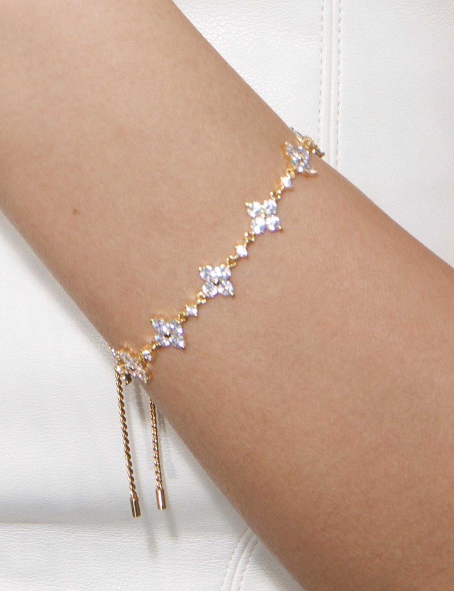 Armband & Fu Kettchen En Route Jewelry | Sparkle Clover Armband