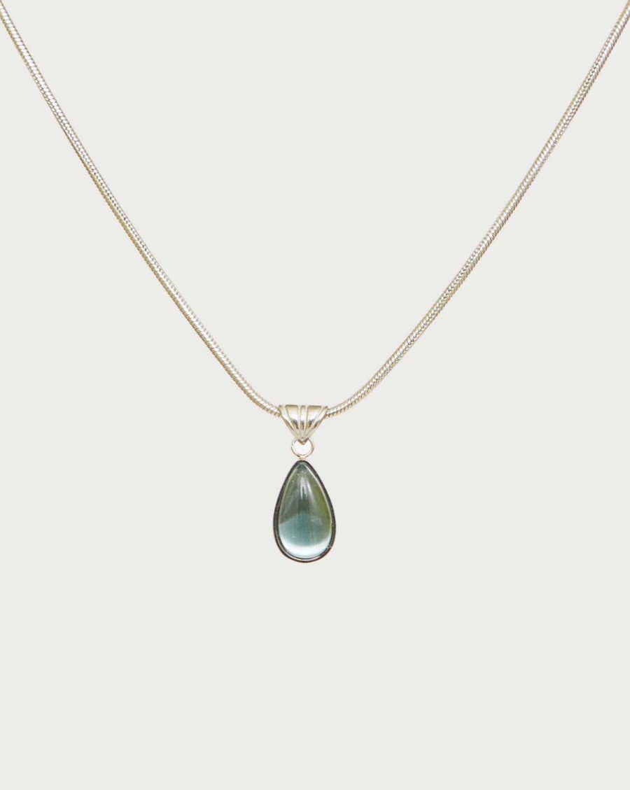 Ketten En Route Jewelry | Waterdrop Kette In Marine Blue