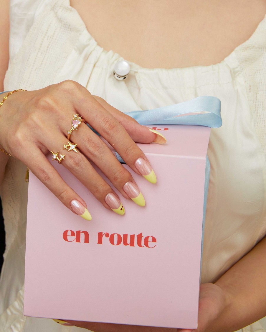 Ringe En Route Jewelry | Sparkle Heart Ring In Gold