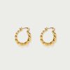 Ohrringe En Route Jewelry | Gold Twisted Hoop Ohrringe