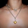 Ketten En Route Jewelry | Duet Mixed Heart Necklace With Pearl